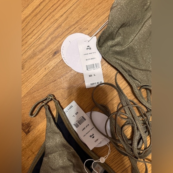 PQ Swim Sydney Tie Bikini Top in Euphoria with Matching Bottoms - Picture 6 of 7